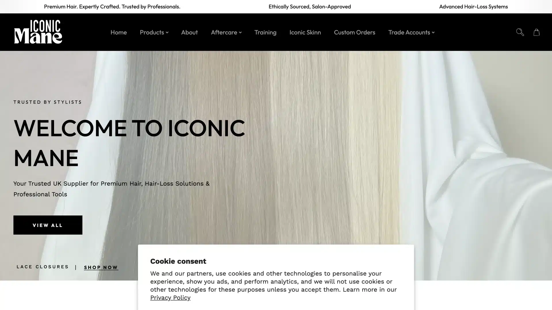 Iconic Mane website